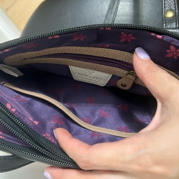 Anuschka Bag Vintage hand painted Bouquet Birds Flowers crossbody - Picture 6 of 16